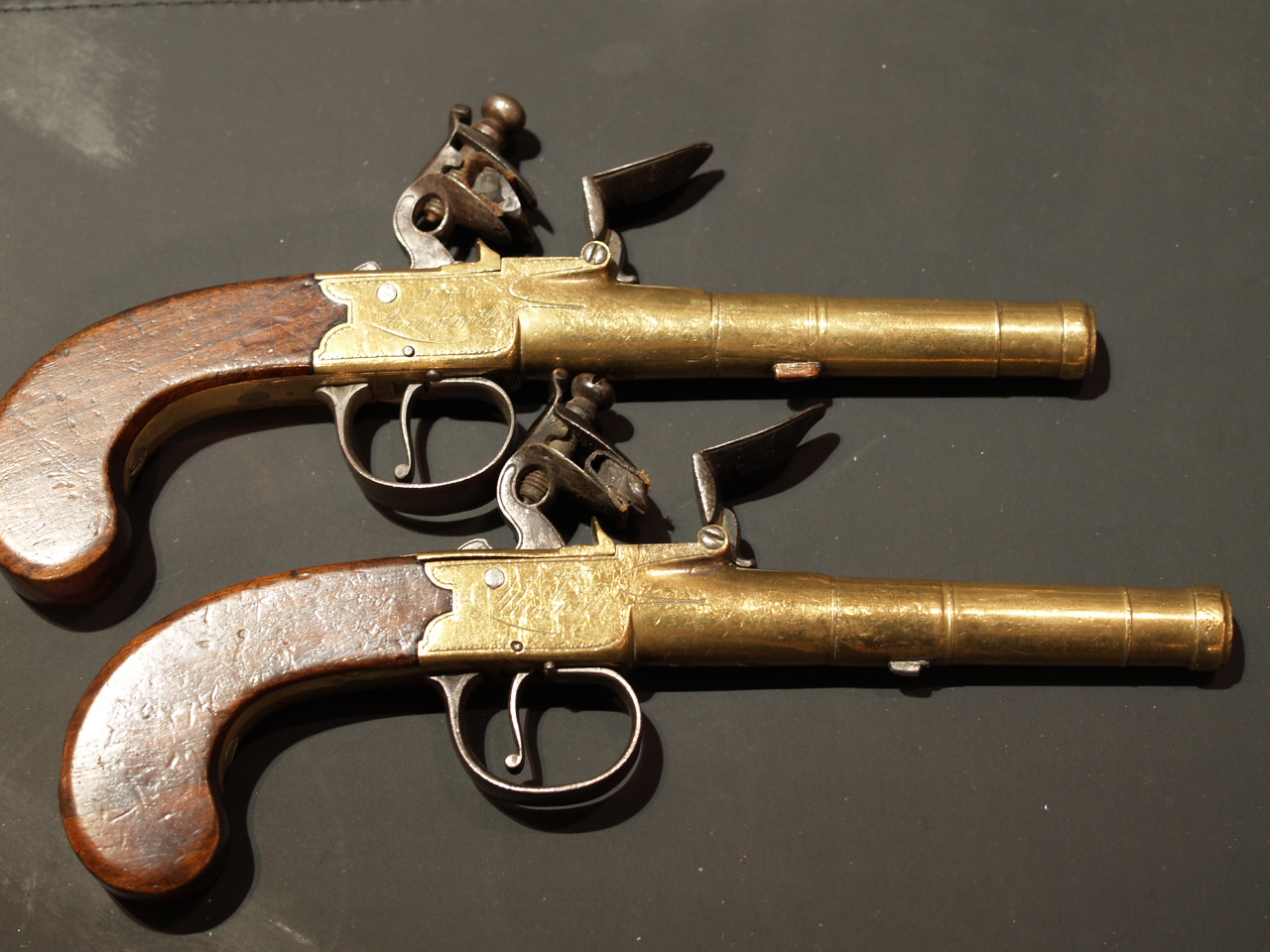 Inspired by Garniture of Flintlock Box-lock Pistols and